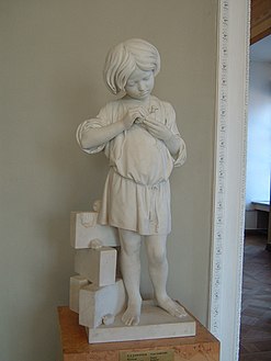 Young sculptor, 1866