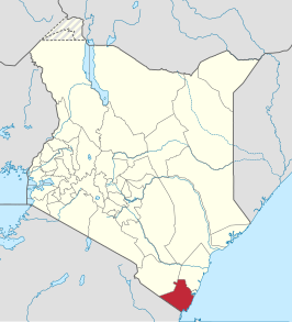 Kaart van Kwale County