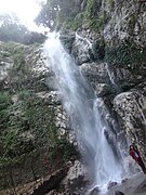 A full view of Namaste waterfall