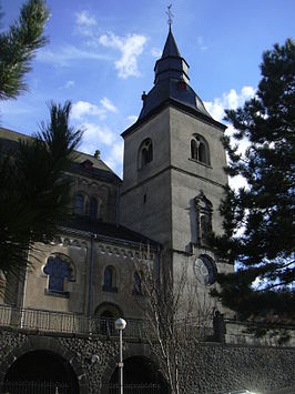 De barokke toren van de oude kerk