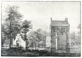 Kasteel Groenewoude tekening van Roelant Roghman, 1646-1647