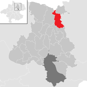 Lage der Gemeinde Schenkenfelden im Bezirk Urfahr-Umgebung (anklickbare Karte)