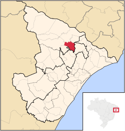 Location of Gracho Cardoso in Sergipe