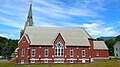 St. Thomas Church with Mount Mansfield in the background