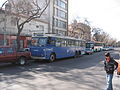 1967 war der »Trolley­bus Solingen« bereits partiell nieder­flurig, hier 2008 in Mendoza, Argen­tinien