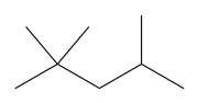 Formula rangka 2,2,4-trimetilpentana