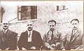 Ankara İstiklal Mahkemeleri üyeleri; soldan sağa: Kılıç Ali Bey, "Kel" Ali Bey, Necip Bey ve Reşit Galip Bey