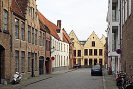 De Sint-Niklaasstraat gezien in de richting van de Oude Burg