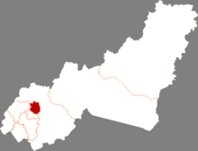 Location of Chengzihe District in Jixi