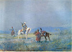 Nikolay Karazin, Falcon hunt (before 1908)