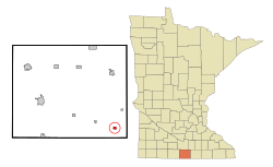 Location of Kiester, Minnesota