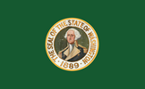 Flag of Washington before standardization, (1923–April 1, 1967)