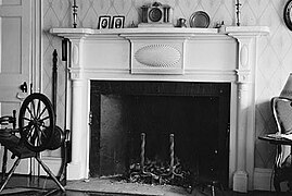 Fireplace in the parlor