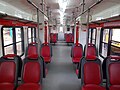 Interior of one of the carriages