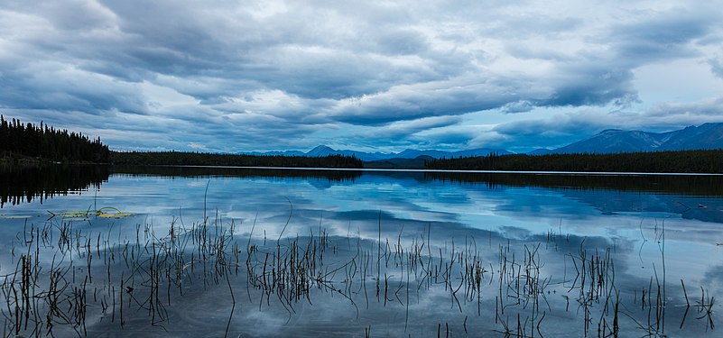 Silver Lake, Wrangell–St. Elias National Park and Preserve, Alaska, USA.