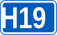 Highway H19 shield}}