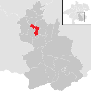 Lage der Gemeinde Schlierbach (Oberösterreich) im Bezirk Kirchdorf (anklickbare Karte)