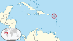 Sint Eustatius haritadaki konumu