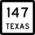 State Highway 147 marker