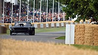 Ken Block's Mustang Hoonigan, known as "Hoonicorn", at the Goodwood Festival of Speed 2015