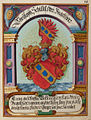 Wappen der Schiltl im Wappenbuch Ungeldamt Regensburg, Christoph Schilltl, Obrister Ungeltherr 1580