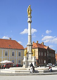 Mary column in front of the Cathedral