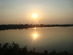 Sunset on chinnasalem lake,