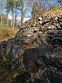 Mauerwerk der polygonalen Megalith-Ringmauer