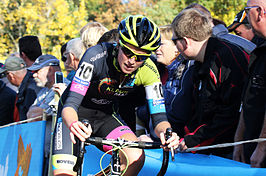 Van den Driessche tijdens de Koppenbergcross in 2015.