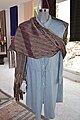 Image 1Silk rebozo from Santa María del Río, SLP on a mannequin at the Feria de Rebozo in Tenancingo, State of Mexico. (from Culture of Mexico)