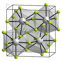 Kristallstruktur von Thulium(III)-fluorid