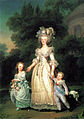 Η Μαρία Αντουανέττα μαζί με δύο από τα παιδιά της, τη Μαρία Θηρεσία και τον Λουδοβίκο Ιωσήφ.