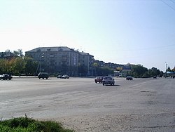 Sverdlova Street is the main street of Shadrinsk