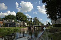 Brug over het kanaal bij Terwispel