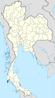 Map of Thailand highlighting Phuket province