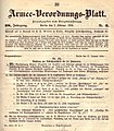 Nachtrag zur Schützenschnur aus dem Armee-Verordnungs-Blatt von 1894.