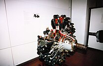 Photograph of the BMW 132 engine