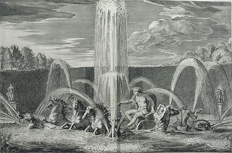 Engraving of Apollo and his Chariot in 1683