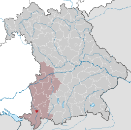 Kaart van Kempten (Allgäu)