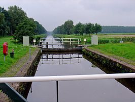 Bourtangersluis in het Ruiten-Aa-kanaal