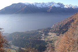 Panorama des Tesino bei Fradea