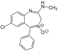 Struktur von Chlordiazepoxid