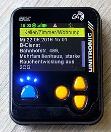 ERIC-Pager der Fa. Unitronic im GroupAlarm Layout