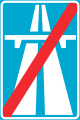 End of motorway