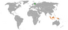 Location map for Finland and Indonesia.