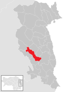 Lage der Gemeinde Hartl (Steiermark) im Bezirk Hartberg-Fürstenfeld (anklickbare Karte)