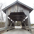 Holmes Creek Covered Bridge, Charlotte, VT (Looking South): 26 Apr 2015