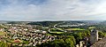 Stadtpanorama Lörrachs von der Burg Rötteln