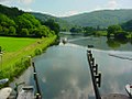 Lahn an der Schleuse Dausenau