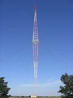 Lakihegy Tower, a 314-metre (1030 ft) Blaw-Knox mast at Szigetszentmiklós-Lakihegy, Hungary